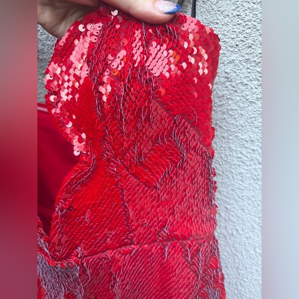 Michael Costello X REVOLVE Giselle Dress in Red - Picture 7 of 9